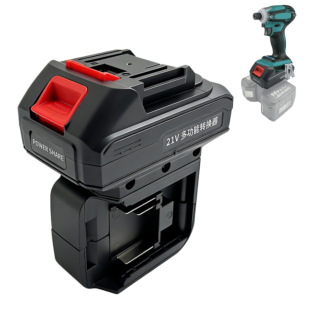 Brushless Cordless Electric Drill 18V - Adattatore Batteria 2 in 1 per