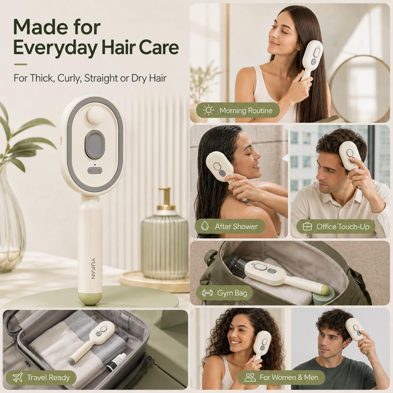 Electrical - Pettine Elettrico Spray per Massaggio Capelli
