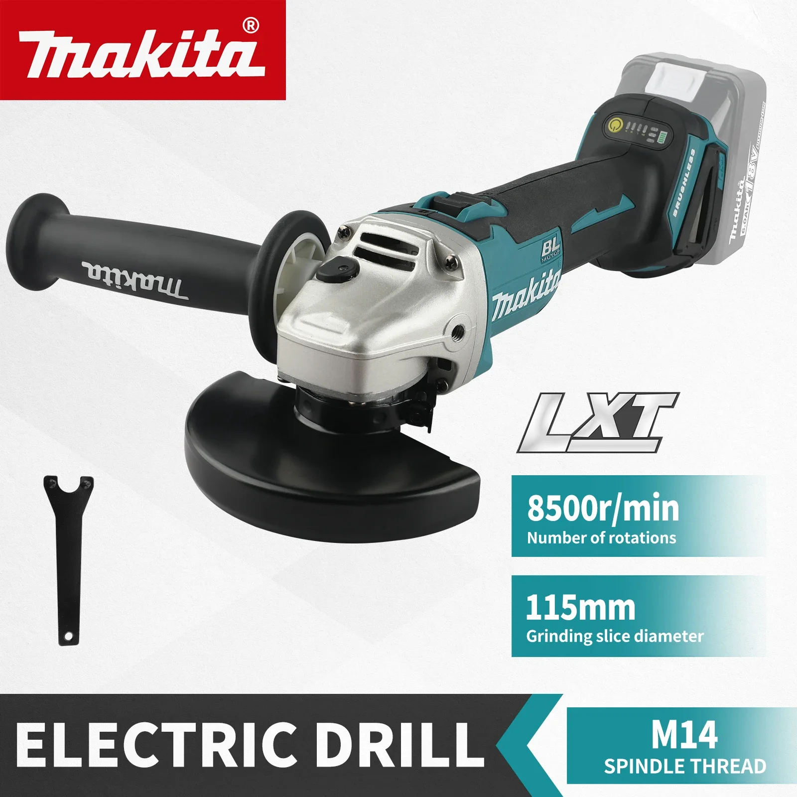 Brushless Angle Grinder Battery Powered - Smerigliatrice angolare elettrica a batteria al