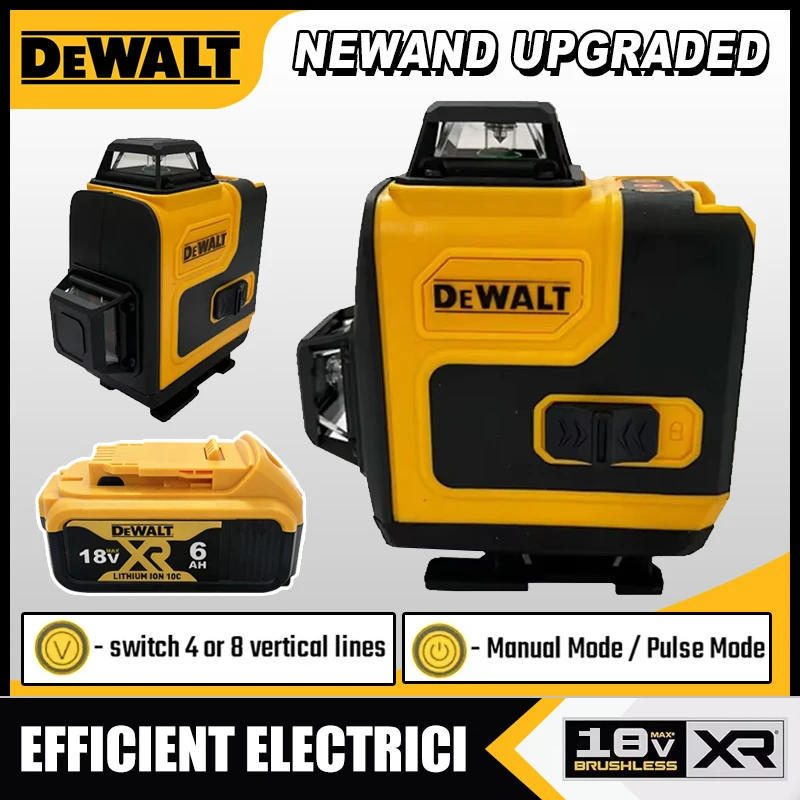 Laser Level 16 Lines 4D Green - Livella Laser Dewalt 360 Verde 16