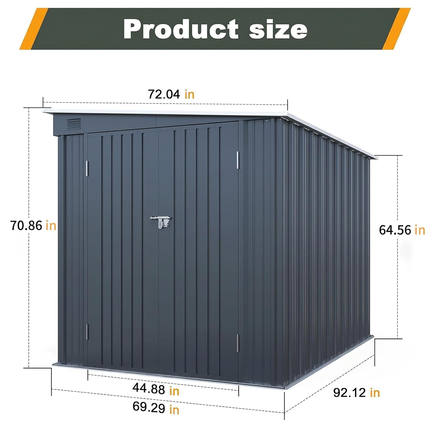 Capanno in metallo 6x8 FT con  - Garden Tools recensione e prezzo