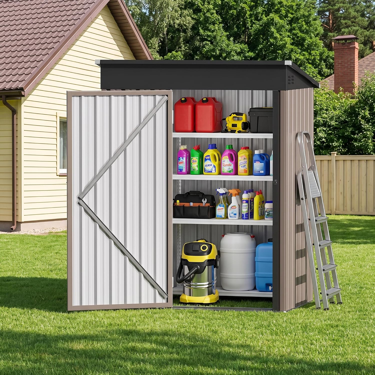 Capanno in metallo 5x3FT con t - Garden Tools recensione e prezzo