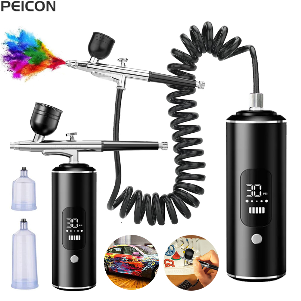 Aerografo con compressore Mini - Airbrush Kit With Mini Compressor recensione e prezzo
