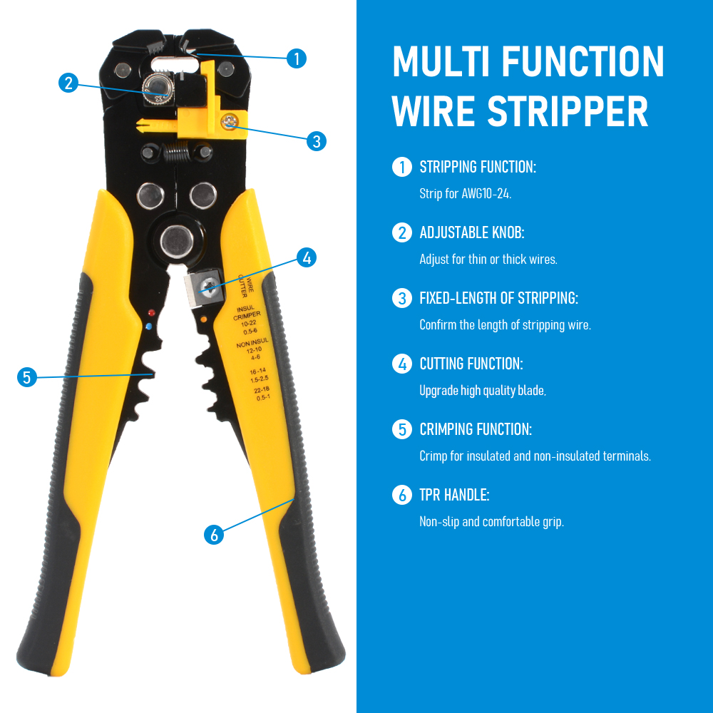 Pinza regolabile automatica pe - Automatic Wire Stripper Cutter recensione e prezzo