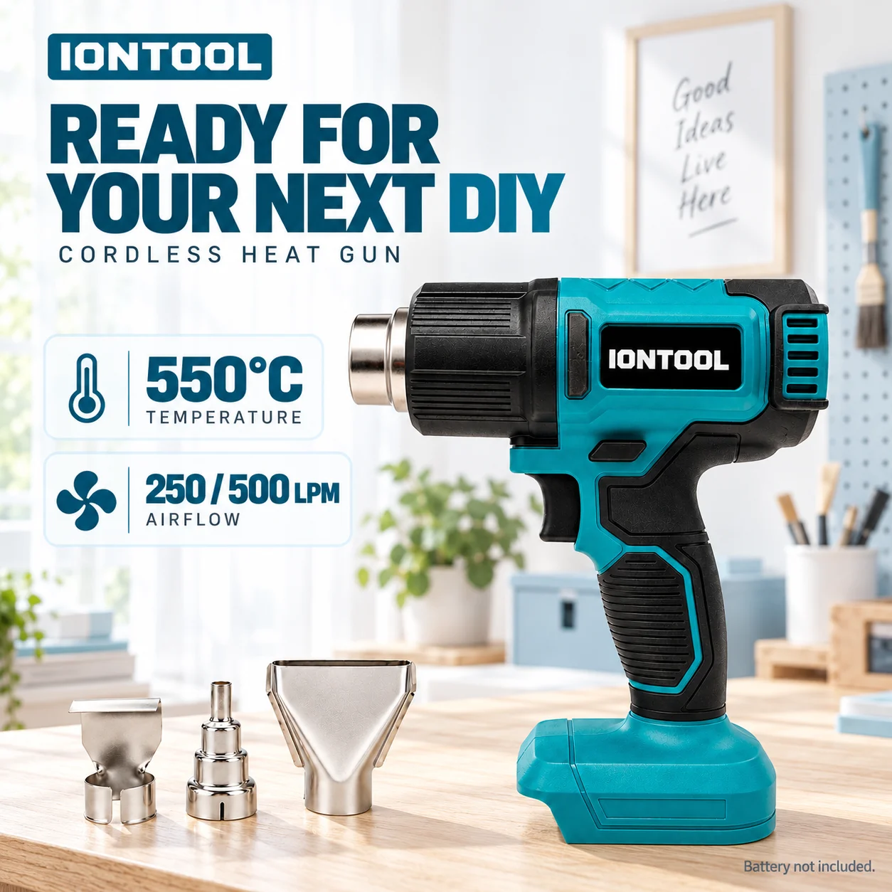 IONTOOL 550 ℃   Pistola termic - Cordless Heat Gun For Shrink Tubing recensione e prezzo
