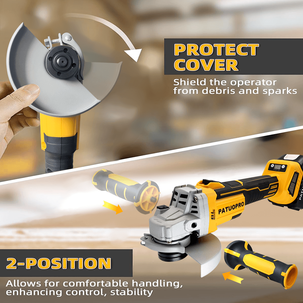 PATUOPRO Smerigliatrice Elettr - Brushless Angle Grinder Battery Powered recensione e prezzo