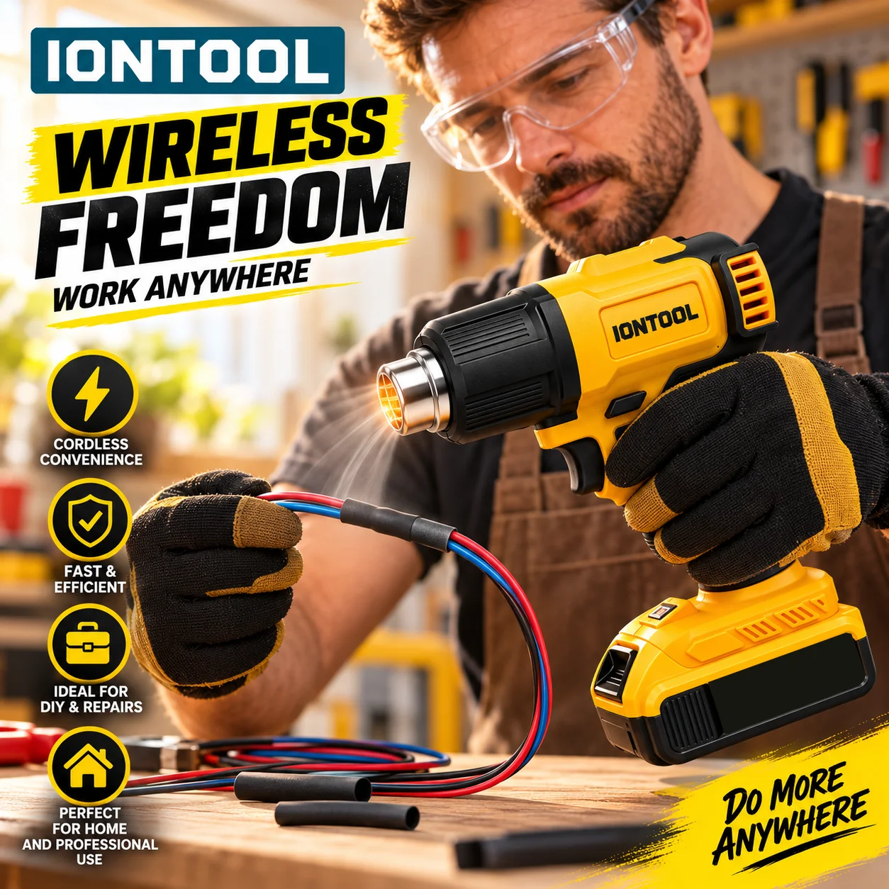 IONTOOL 550 ℃   Pistola termic - Cordless Heat Gun For Shrink Tubing recensione e prezzo